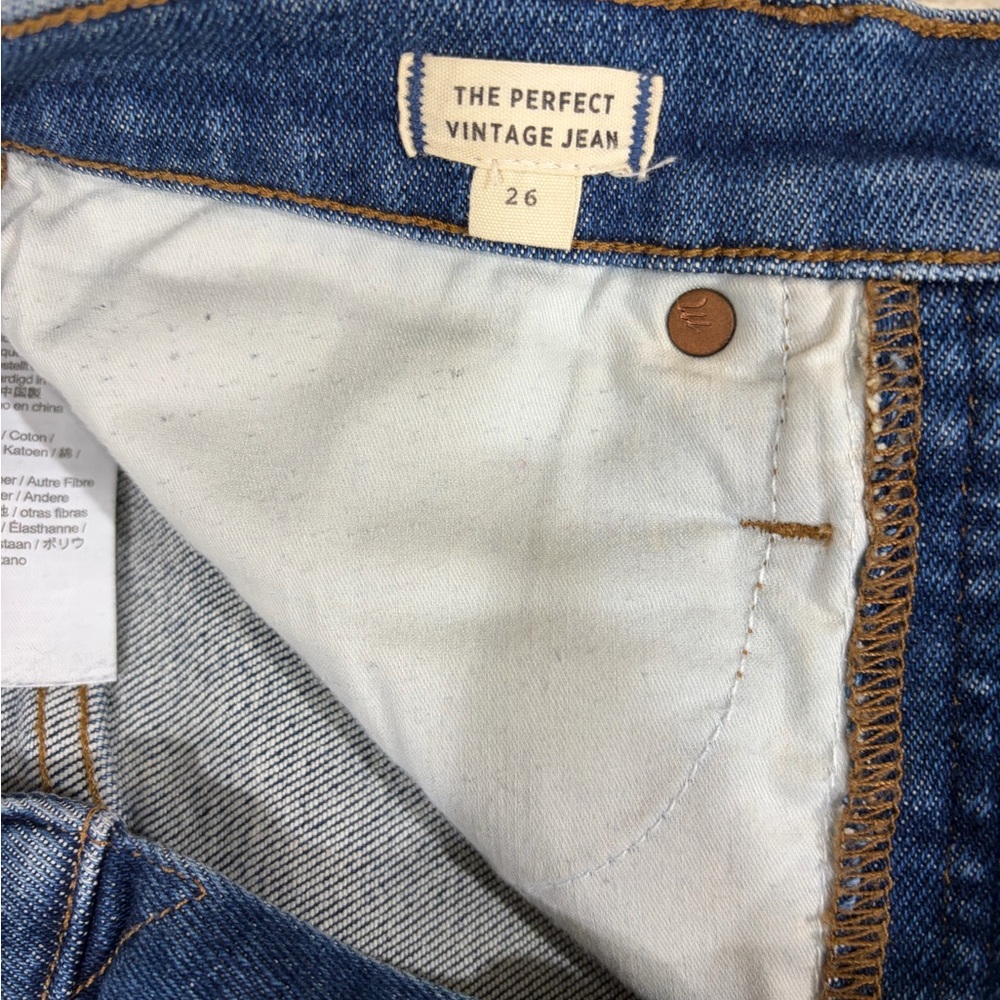 Madewell Vintage Blue Straight Leg Jeans
